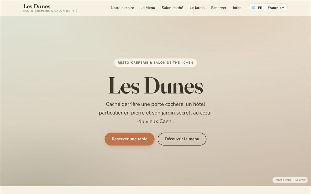 Maquette Les Dunes.